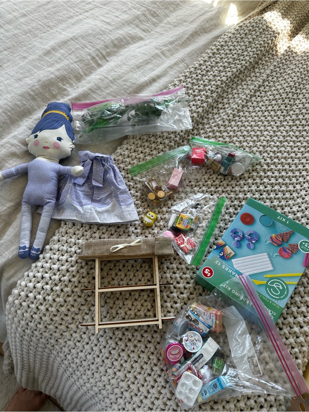 Plush Doll Playset in Lavender - Kids Toys